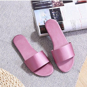 Soft Satin Home Slippers