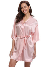 Load image into Gallery viewer, Satin Kimono Robe